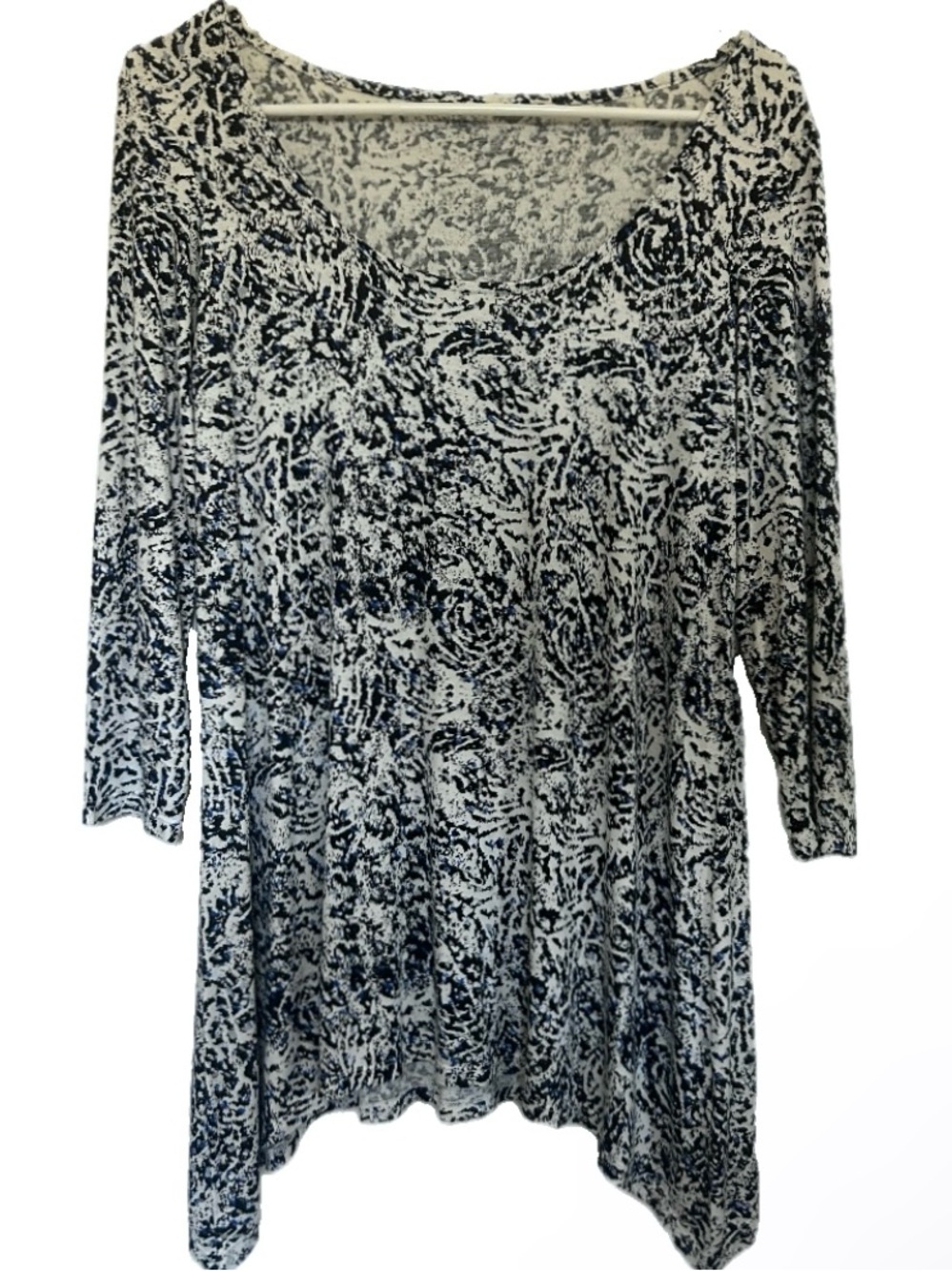 Black & White Printed Top